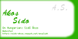 akos sido business card